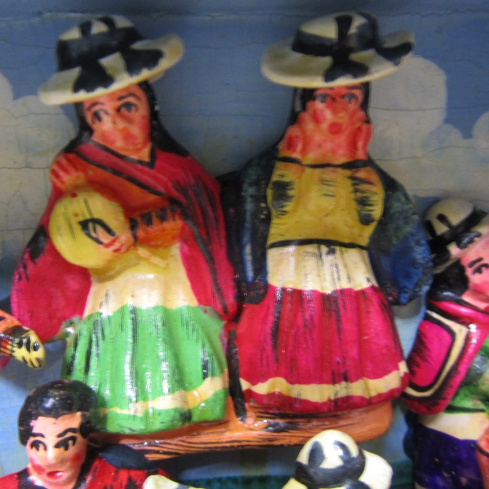Vintage Angel Castro Retablo Folk Art - Picture 4 of 14
